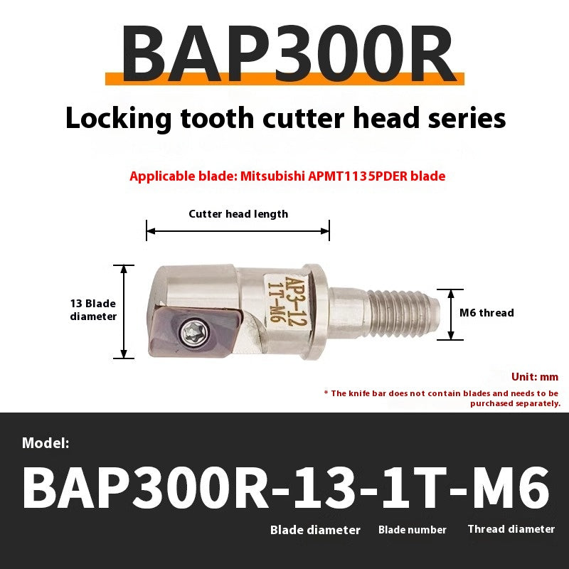 1147-Split BAP300R400R Interchangeable Anti-vibration Bar Locking Tooth Milling Head for APMT1135/1604 Inserts Shandong Denso Pricision Tools Co.,Ltd.